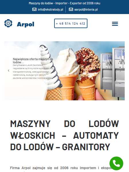 Maszyny do lodów włoskich