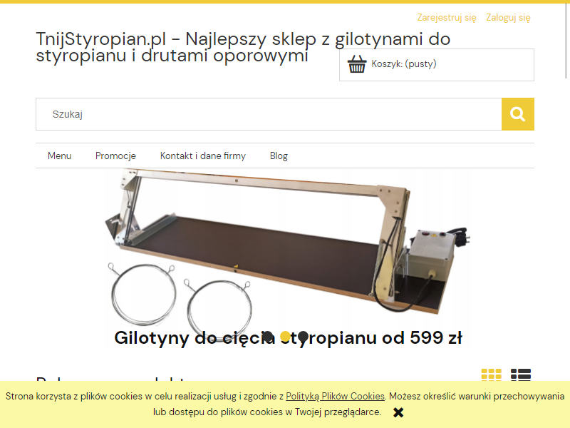 gilotyna do cięcia styropianu